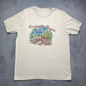 Shop Local Kentucky Tshirt Mens XL Daniel Boone National Forest Graphic Cream
